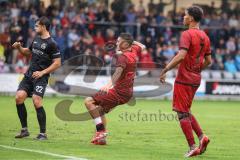 Toto Pokal; FC Sportfreunde Schwaig - FC Ingolstadt 04; Tor Jubel Treffer Schuß Emre Gül (5, FCI) Yann Sturm (7, FCI)