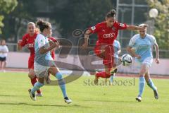 2. Frauen-Bundesliga - Saison 2021/2022 - FC Ingolstadt 04 - Bor. Bocholt - Slipcevic Ivana (#23 FCI) - Oliveira Leite #17 blau Bocholt - Foto: Meyer Jürgen