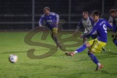 2023_11_17 - Kreisklasse - Saison 2023/24 - TSV Etting - TSV Ing. Nord - Tunahan Aydin blau Ingolstadt Nord auf verschiesst den Elfmeter - Foto: Meyer Jürgen