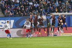 2.BL; Hamburger SV - FC Ingolstadt 04; Freistoß Kittel Sonny (10 HSV) #Michael Heinloth (17, FCI) Thomas Keller (27, FCI) Jonatan Kotzke (25, FCI) Rico Preißinger (6, FCI) Nico Antonitsch (5, FCI) Marcel Gaus (19, FCI)