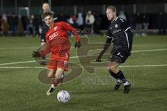 2023_11_24 - Bayernliga Nord - Saison 2023/24 - FC Ingolstadt 04 II - DJK Gebenbach - Leon Nuhanovic
 rot FCI -  - Marco Geier schwarz Gebenbach - Foto: Meyer Jürgen