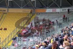 3.Liga - Saison 2022/2023 - Dynamo Dresden - FC Ingolstadt 04 -Mitgereiste Fans -  Foto: Meyer Jürgen