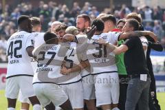3. Liga; SV Meppen - FC Ingolstadt 04; Tor Jubel Treffer Patrick Schmidt (9, FCI) Justin Butler (31, FCI) Arian Llugiqi (25, FCI) Cheftrainer Michael Köllner (FCI) Thomas Rausch (45, FCI) Co-Trainer Maniyel Nergiz (FCI) Moussa Doumbouya (27, FCI) Donald N