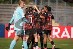 DFB—Pokal 1. Hauptrunde -  Saison 2026/27  - FC Ingolstadt 04 Frauen - 1. FSV Mainz 05 - Der 1:0 Führungstreffer durch Stefanie Reischmann (Nr.24 - FCI Frauen) - jubel  - Foto: Meyer Jürgen