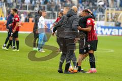 3.Liga - Saison 2022/2023 - TSV 1860 München - FC Ingolstadt 04 -  Das Spiel ist aus - Jubel  - Foto: Meyer Jürgen