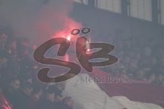 3. Liga - Saison 2025/26 - SV Wehen/Wiesbaden - FC Ingolstadt 04  - Choreo - Bengalos - Feuer - Fankurve - XXXXX - Foto: Meyer Jürgen