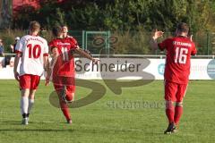 Kreisklasse - Saison 2022/2023 - SV Buxheim - SV Stammham - Der 0:2 Führungstreffer durch Tobias Schmidt  #11 Stammham - jubel - Foto: Meyer Jürgen