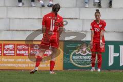 2. Fußball-Liga - Frauen - Saison 2023/2024 - FC Ingolstadt 04 - SC Sand - Paula Vidovic (Nr.11 - FCI Frauen) - Ivana Slipcevic (Nr.8 - FCI Frauen) - Foto: Meyer Jürgen