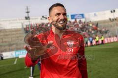 3. Liga; SpVgg Unterhaching - FC Ingolstadt 04; Sieg Jubel Freude Torschütze Pascal Testroet (37, FCI)