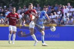 Toto-Pokal; Finale; FV Illertissen - FC Ingolstadt 04; Zweikampf Kampf um den Ball Denis Linsmayer (23, FCI) Glessing Yannick (21 FVI)