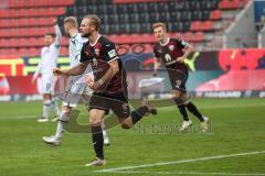 2.BL; FC Ingolstadt 04 - Hannover 96; Tor, gilt nicht Jubel Maximilian Beister (11, FCI)