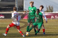 Bezirksliga OBB Nord - SV Manching - FC Schwabing München - Ousseynou Tamba (#10 Manching) - Pirch Philipp weiss Schwabing - Foto: Jürgen Meyer