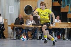 Lotto Bayern Hallencup - Saison 2024/25 - SV Manching - FC Hitzhofen/Oberzell- Maximilian Eichlinger gelb Hitzhofen -  - Foto: Meyer Jürgen