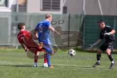 Kreisklasse - Saison 2024/25- Türk SV Ing - FC Arnsberg - Enis Kuquanj rot Türk sv -  - Thomas Gehr blau Arnsberg - Dominic Zeitler Torwart blau Arnsberg - Foto: Meyer Jürgen
