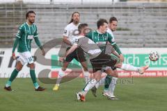 3. Liga - VfB Lübeck - FC Ingolstadt 04 - Marc Stendera (10, FCI) Lucas Wolf (35 Lübeck) Michael Heinloth (17, FCI)