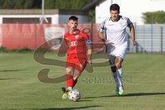 Bayernliga Süd - Saison 2022/2023 - FC Ingolstadt 04 -  TSV Dachau - Senger Michael (Nr.21 - Fc Ingolstadt 04 II) - Kelmendi Lirim weiss Dachau - Foto: Meyer Jürgen