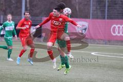 Freundschaftsspiel - Saison 2022/2023 - FC Ingolstadt 04 - VFB Eichstätt - Keidel Felix (Nr.6 - Fc Ingolstadt 04 II) - Waffler Philipp grün Eichstätt - Foto: Meyer Jürgen