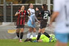 *** 2. Bundesliga Frauen - Saison 2025/26 - FC Ingolstadt 04 Frauen - VFL Bochum - Der 1:0 Führungstreffer durch Annika Kömm (Nr.25 - FC Ingolstadt Frauen I) - Rolle Sarah Torwart Bochum - jubel  - Stefanie Reischmann (Nr.24 - FC Ingolstadt Frauen I) - Fo