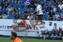 3.Liga - Saison 2022/2023 - VFL Osnabrück - FC Ingolstadt 04 - Röhl Merlin (Nr.34 - FCI) - mit dem 0:1 Führungstreffer - Jubel - Foto: Meyer Jürgen