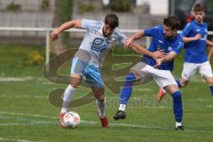 Kreisklasse - Saison 2025/26- TSV Großmehring - SV Oberstimm-  - Leopold Hoch blau Großmehring - Jonas Weidinger weiss Oberstimm  - Foto: Meyer Jürgen
