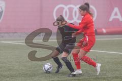 Frauen - Bayernliga - U17 - B-Junioren -  FC Ingolstadt 04 II - FC Forstern - Sophie Bauer rot FCI - Eisenbarth Luise schwarz Forstern -  Foto: Meyer Jürgen