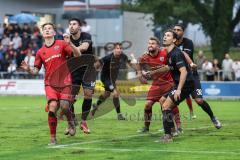 Toto Pokal; FC Sportfreunde Schwaig - FC Ingolstadt 04; Torchance verpasst Frederik Christensen (11, FCI) Yannick Deichmann (20, FCI)