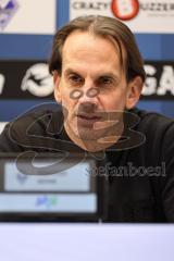 3. Liga; SV Waldhof Mannheim - FC Ingolstadt 04 - Pressekonferenz Interview Cheftrainer Rüdiger Rehm (SVWM)