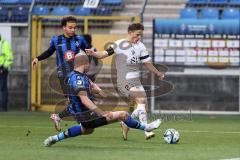 3. Liga; SV Waldhof Mannheim - FC Ingolstadt 04 - Torchance Moritz Seiffert (23, FCI) Hawkins Jalen (11 SVWM)