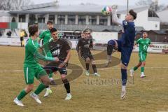 Bezirksliga - Saison 2024/25- TSV Gaimersheim - VFB Eichstätt II - Marlon Rozh Torwart Eichstätt - Nico von Swiontek Brzezinski (Nr.17 - TSV Gaimersheim) - Foto: Meyer Jürgen