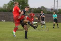 Bayernliga Süd - Saison 2022/2023 - FC Ingolstadt 04 - FC Memmingen - Benedikt Schwarzensteiner (Nr.4 - FCI II)  - Manuel Konrad schwarz Memmingen - Foto: Meyer Jürgen