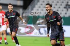3. Liga; TSV Havelse - FC Ingolstadt 04; Tor Jubel Treffer Ausgleich Fredrik Carlsen (8, FCI)
