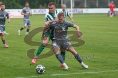 Landesliga - Saison 2025/26 - SV Manching - TSV Jetzendorf - Dzenis Seferovic (Nr.6 - SV Manching) - Frederic Rist grau Jetzendorf - Foto: Meyer Jürgen