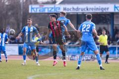 Toto-Pokal; FV Illertissen - FC Ingolstadt 04; Deniz Zeitler (38, FCI) Kopf Alexander (5 FVI) Zweikampf Kampf um den Ball Jeck Niklas (22 FVI)