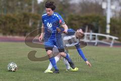 Kreisklasse - Saison 2025/26- TSV Etting - FC Arnsberg - Christian Redl weiss Etting - Xaver Sichert blau Arnsberg - Foto: Meyer Jürgen