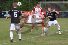 Kreisklasse - Saison 2024/25- Türk SV Ingolstadt - SV Stammham-  -  Der 0:2 Führungstreffer durch - Enis Kuqanaj weiss Türkisch per Fallrückzieher - jubel  - Matthias Zacherl #6 Stammham - Jonas Korn rechts scgwarzStammham - Foto: Meyer Jürgen