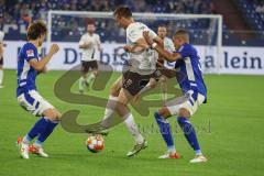2.BL; FC Schalke 04 - FC Ingolstadt 04; Filip Bilbija (35, FCI) Thiaw Malick (33 S04)