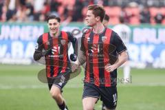 3. Liga; FC Ingolstadt 04 - SV Sandhausen; Tor Jubel Treffer Elfmeter Sebastian Grönning (11, FCI) 2:1, Emre Gül (5, FCI)