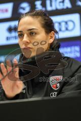 3. Liga; FC Ingolstadt 04 - Rot-Weiss Essen; Interview Pressekonferenz Cheftrainerin Sabrina Wittmann (FCI)