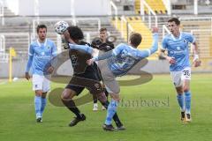 Toto Pokal - TSV 1860 München - FC Ingolstadt 04 - kanpp am Kopf vorbei, hohes Bein, Neudecker Richard (31, 1860) Francisco Da Silva Caiuby (13, FCI)