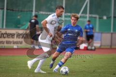 A-Klasse -  Saison 2026/27 - DJK Ingolstadt - TSV Mailing/Feldkirchen - Julian Zajaczkowski blau DJK Ingolstadt - Andreas Tebbe weiss Mailing/Feldkirchen - Foto: Meyer Jürgen