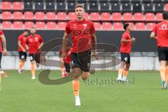 3.Liga - Saison 2023/2024 - Freundschaftsspiel - FC Ingolstadt 04 - SpVgg Unterhaching - Julian  Klügl (Nr.31 - FCI) beim warm machen - Foto: Meyer Jürgen