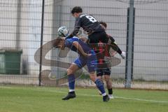 Bayernliga Nord - Saison 2024/25 - FC Ingolstadt 04 II - Würzburger FV 04 - Öztürk Berkay rot FCI - Hock Fabio blau Würzburg - Foto: Meyer Jürgen