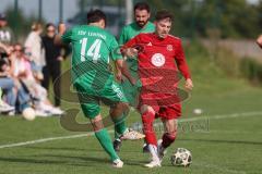 Kreisklasse - Saison 2025/26- TSV Lenting - SV Eitensheim - Basrian Schiweck grün Lenting - Tobias Springer rot Eitensheim - Foto: Meyer Jürgen