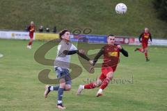 2023_11_5 - SV Kasing - TV Münchsmünster - Kreisliga - Saison 2023/24 -  Patrick Rzepka rot Kasing - Tobias Schmid grau Münchsmünster - Foto: Meyer Jürgen