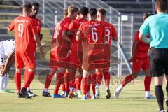 Bayernliga Süd - Saison 2022/2023 - FC Ingolstadt 04 -  TSV Dachau - Der 1:0 Führungstreffer durch Nduka Donald (Nr.4 - Fc Ingolstadt 04 II) - Jubel - Gashi Egson (Nr.9 - Fc Ingolstadt 04 II) - Foto: Meyer Jürgen