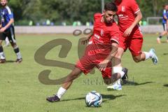 Testspiel - Bezirksliga - Saison 2025/26 - FC Fatih Ingolstadt - TSV Burgheim - Aaron Toski rot Fatih - XXXXX - Foto: Meyer Jürgen