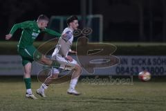Landesliga - Saison 2024/25 - SV Manching - FC Ehekirchen - Sebastian Graßl (Nr.10 - SV Manching) - Alagic Ermin weiss Ehekirchen - Foto: Meyer Jürgen