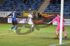 3. Liga; SV Waldhof Mannheim - FC Ingolstadt 04; Torchance Denis Linsmayer (23, FCI) Riedel Julian (3 WM) Torwart Bartels Jan-Christoph (23 WM)