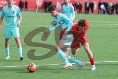 A-Junioren Bundesliga  - Saison 2023/24 - A-Junioren - FC Ingolstadt 04 - TSV 1860 München - Simon Pichlmeier (Nr.21 - FC Ingolstadt 04 A-Jugend) - Fuchs Finn blau München - Foto: Meyer Jürgen