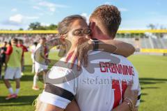 Toto-Pokal Finale; Würzburger Kickers - FC Ingolstadt 04; Sieg Jubel Freude Toto-Pokalsieg Cheftrainerin Sabrina Wittmann (FCI) Sebastian Grönning (11, FCI)
